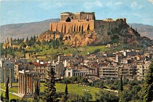 B52546 Athens View of Olympeion and Acropolis   greece