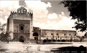 RPPC - Acolman, Mexico - The Ex-Convent of San Agustin - 1940s