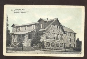 HOLLISTER MISSOURI ABERNATHY HALL THE SCHOOL OF THE OZARKS VINTAGE POSTCARD