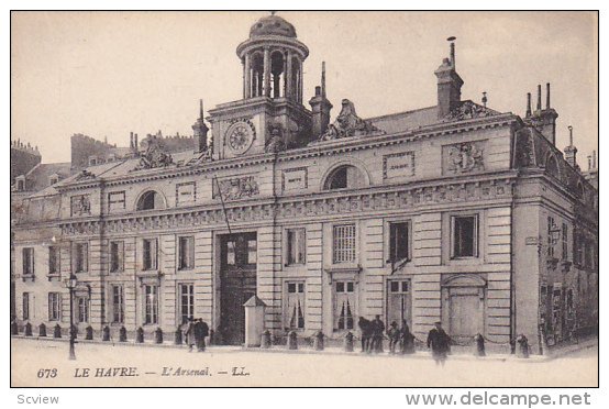 LE HAVRE, Seine Maritime, France, 1900-1910's; L'Arsenal