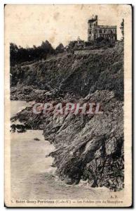 Postcard Old Saint Quay Cliffs jack of Semaphore