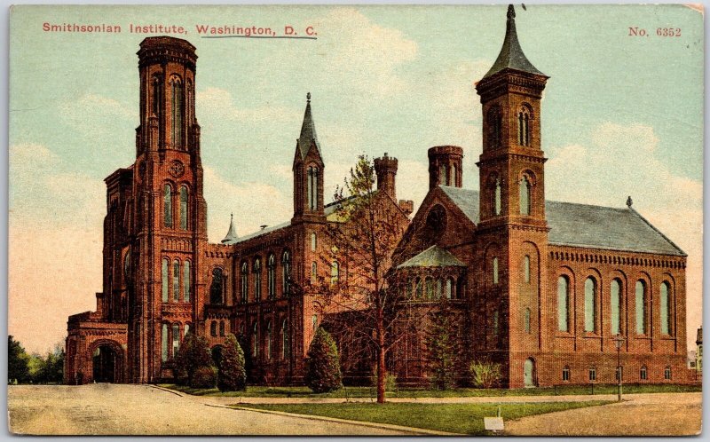 Smithsonian Institute Washington DC St. Louis Public Library Art Dept. Postcard