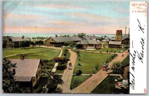 Vtg Key West Florida FL U.S. Barracks View 1908 Raphael Tuck Military Postcard