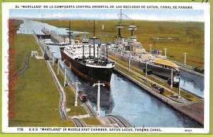 af7480 - USA - VINTAGE POSTCARD Postcards - 1927 - SHIP Maryland NAVI-