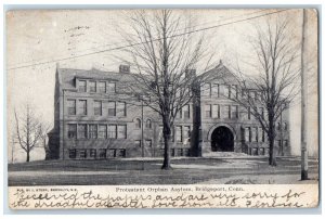 1907 Protestant Orphan Asylum Exterior Building Bridgeport Connecticut Postcard 