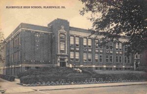 Blairsville High School Pennsylvania postcard