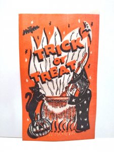 Halloween Candy Bag Witch Black Cat Bat Moon Magic Potion Cauldron Fantasy 