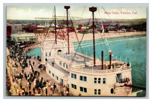 Vintage 1910's Postcard Ship Cafe Venice California