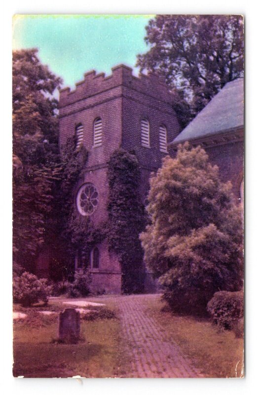 Old St Paul's Chapel Norfolk Virginia VA UNP Chrome Postcard H17