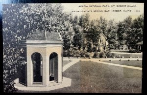 Vintage Postcard 1930-1945 Sieur-De-Monts Spring, Acadia National Park, Maine