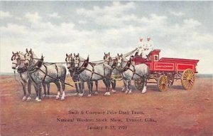Swif and Company Prize Draft Team Denver Co, USA January, 1910 Postcard