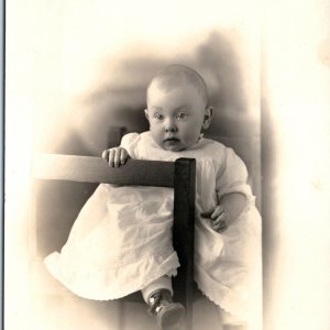 ID'd c1910s Detroit Baby Boy Sharp RPPC Real Photo Crowley-Milner C Lewless A185