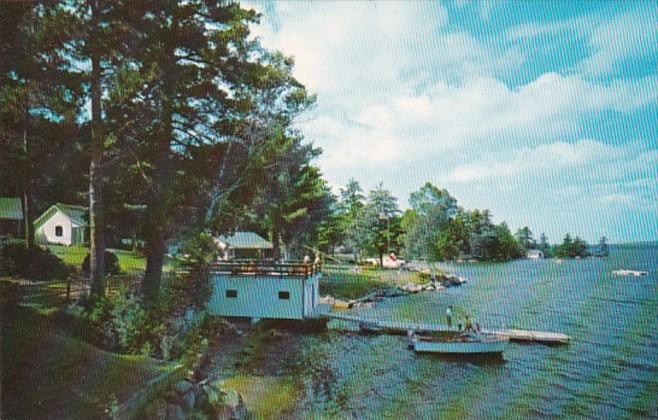 New Hampshire Wolfeboro Sun Deck & Water Ski Dock Point Breeze On Lake We...