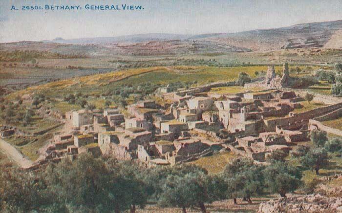 Bethany Old Aerial Bethlehem Antique Postcard