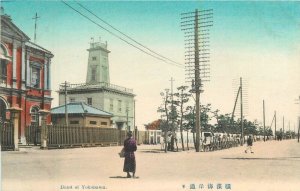 Japan C-1910 Hand Colored Bund of Yokohama Postcard 22-6104