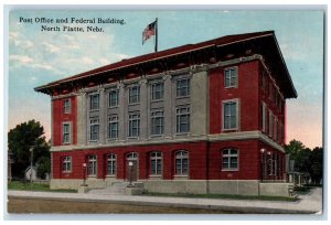 North Platte Nebraska NE Postcard Post Office And Federal Building c1930's