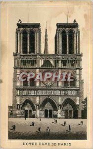 Old Postcard Notre Dame de Paris