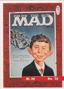 Lime Rock Trade Card Mad Magazine Cover Issue No 30 Dec 1956