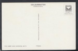 Somerset Postcard - The Abbey and Gardens, Bath     RS14515