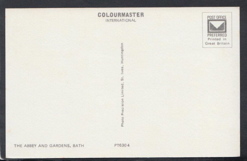 Somerset Postcard - The Abbey and Gardens, Bath     RS14515