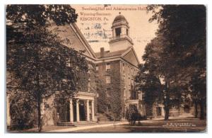 Swetland and Administration Halls, Wyoming Seminary, Kingston, PA Postcard