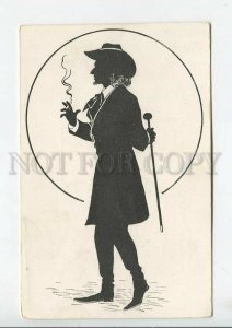 444196 Germany SILHOUETTE Type citizen Dandy w/ walking stick B.K.W.I. #551-10