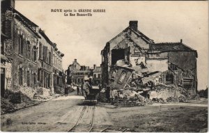 CPA ROYE apres la Grande Guerre La Rue Basseville (121372)