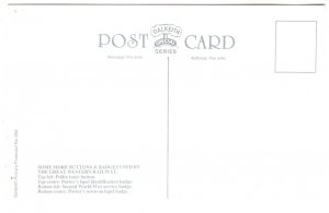 Railway Train Buttons & Badges Postcard