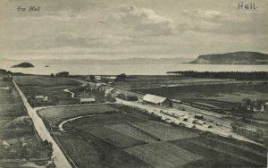 norway norge, HELL, Panorama with Railway Station (1910s) Postcard