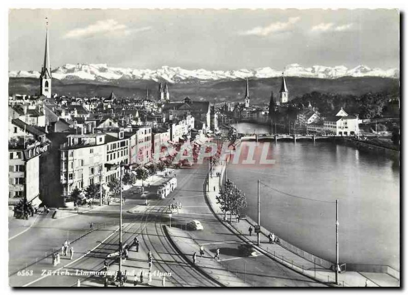 Modern Postcard Zurich