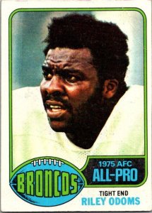 1976 Topps Football Card Riley Odoms Denver Broncos sk4230