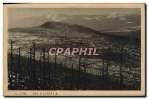 Old Postcard The View Linen D & # 39Ensemble