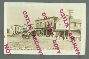 Walker IOWA RPPC c1910 MAIN STREET nr Independence Center Point Waterloo Marion