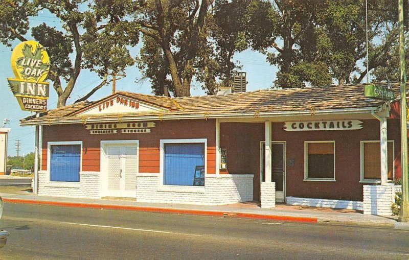 LIVE OAK INN Los Gatos, CA Santa Cruz Avenue Roadside Motel ca 1950s