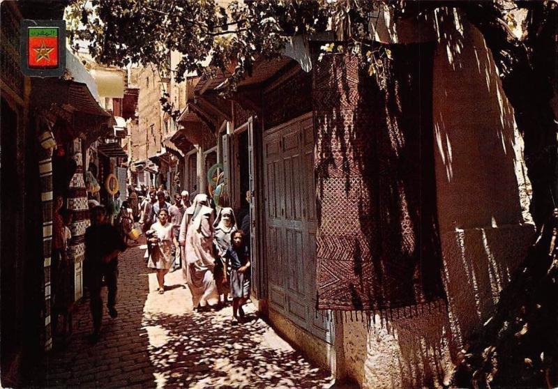 Morocco Maroc Fez Fes Calle De La Medina Rue Street Hippostcard