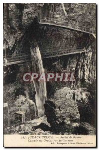 Postcard Old Jura Tourist Rocks Baume Caves Waterfall by petiles waters