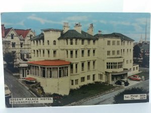 Regent Palace Hotel Bournemouth Dorset Vintage Postcard Posted 1963