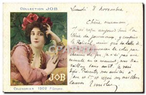 Old Postcard Fantasy Illustrator Papier cigarettes Job Calendar 1902 Gervais