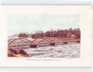 Postcard Suspension Bridge & Rapids Above The Falls, Niagara Falls