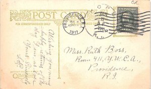 Happy New Year Winter Scene 1911 