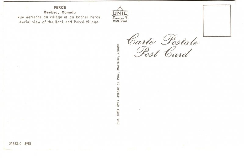 Aerial, Perce Rock,  Quebec