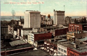 Postcard Looking Northeast from Baltimore Hotel in Kansas City, Missouri