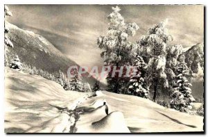 Old Postcard Mont Blanc Region winter