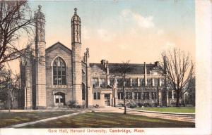 CAMBRIDGE MASSACHUSETTS HARVARD~GORE HALL~NEW ENGLAND NEWS PUBL POSTCARD 1900s