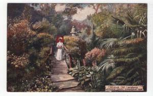 Early Raphael Tuck PC, Famous Old Gardens,  Japanese Garden, Gunnersbury Park