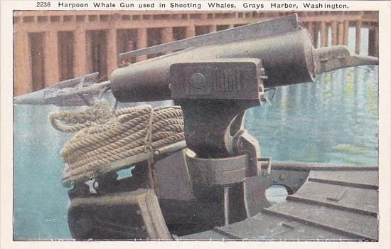 Harpoon Whale Gun Used In Shooting Whales Grays Harbor Washington