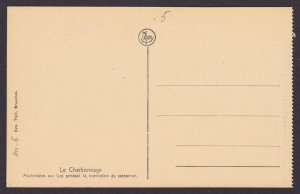 BELGIUM, Vintage postcard, Le Charbonnage (Coaling)