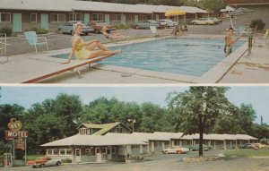 VINTAGE POSTCARD MULTI-VIEW OF KEY MOTEL NASHVILLE TENNESSEE 1962