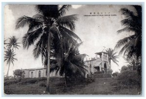 c1910's Christian Church At Palau Caroline Islands Unposted Antique Postcard 