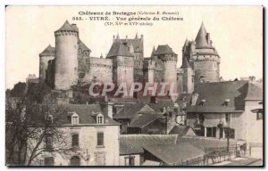 Old Postcard General view of Vitre Chateau